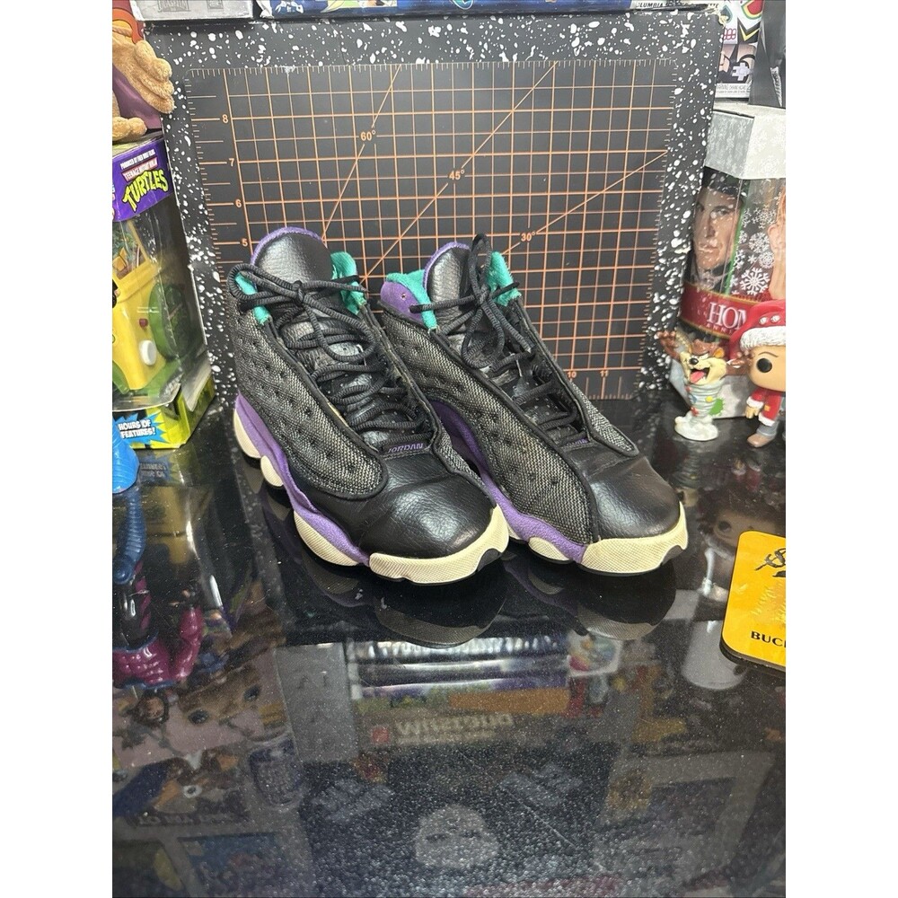 Air Jordan 13 Retro GG Hyper Purple Teal Black Youth 4Y 439358-027 Hornets Color